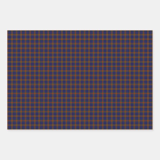 Feuille De Papier Cadeau Noël Matin écossais Tartan Motif (Devant 3)