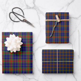 Feuille De Papier Cadeau Noël Matin écossais Tartan Motif