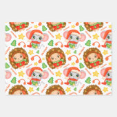 Feuille De Papier Cadeau Noël mignon (Devant 3)