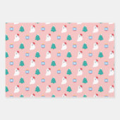 Feuille De Papier Cadeau Noël mignon du chien Spitz japonais - KamaHachi (Devant 3)