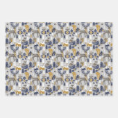 Feuille De Papier Cadeau Noël mignon Scandi Animaux de forêt (Devant 3)