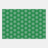 Feuille De Papier Cadeau Noël Mignonne Ours Fête Présente Flocon de neige (Devant 3)