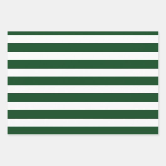 Feuille De Papier Cadeau Noël moderne, couleurs vert et blanc (Devant)