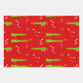 Feuille De Papier Cadeau Noël moderne du milieu du siècle  (Devant)