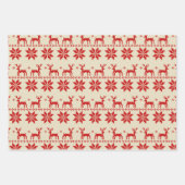 Feuille De Papier Cadeau Noël Moderne Et Unique (Devant 3)