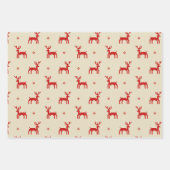 Feuille De Papier Cadeau Noël Moderne Et Unique (Devant)