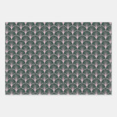 Feuille De Papier Cadeau Noël Motif Art déco (Devant)