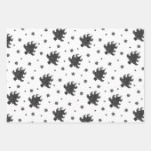Feuille De Papier Cadeau Noël Motif de vacances style scandinave (Devant 2)