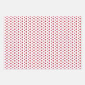 Feuille De Papier Cadeau Noël Motif moderne rouge et vert (Devant 3)
