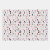 Feuille De Papier Cadeau Noël Motif Nutcracker (Devant 3)