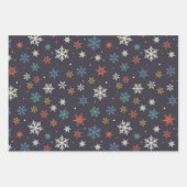 Feuille De Papier Cadeau Noël neige (Devant)