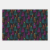 Feuille De Papier Cadeau Noël néon (Devant 2)