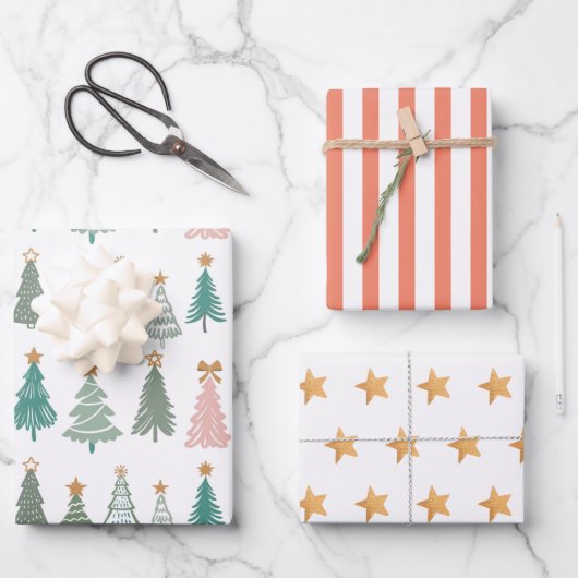 Feuille De Papier Cadeau Noël Noel de Noël de Noël (Recto)