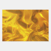 Feuille De Papier Cadeau Noël noir et or (Devant 2)