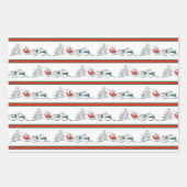 Feuille De Papier Cadeau Noël nostalgique (Devant 2)