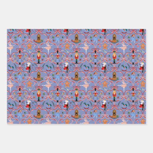 Feuille De Papier Cadeau Noël - Nutcracker (Devant 3)