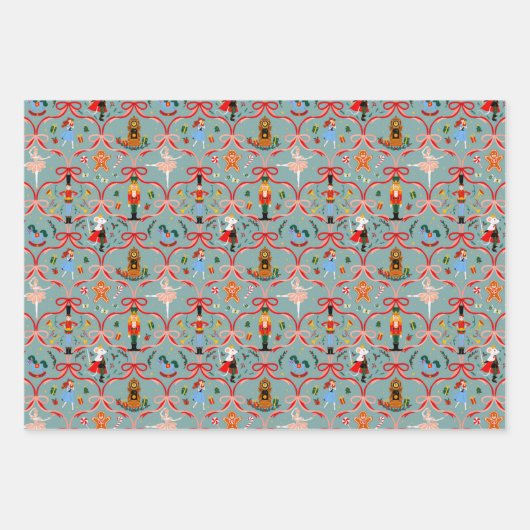 Feuille De Papier Cadeau Noël - Nutcracker (Devant 2)