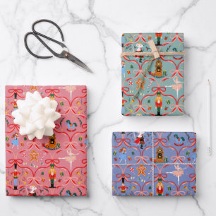 Feuille De Papier Cadeau Noël - Nutcracker