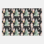 Feuille De Papier Cadeau Noël Nutcracker rose hiver merveilleuse (Devant 2)