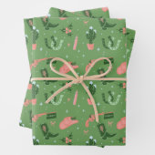 Feuille De Papier Cadeau Noël occidental (En situation)