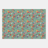 Feuille De Papier Cadeau Noël Ornament Joie Fête (Devant 2)