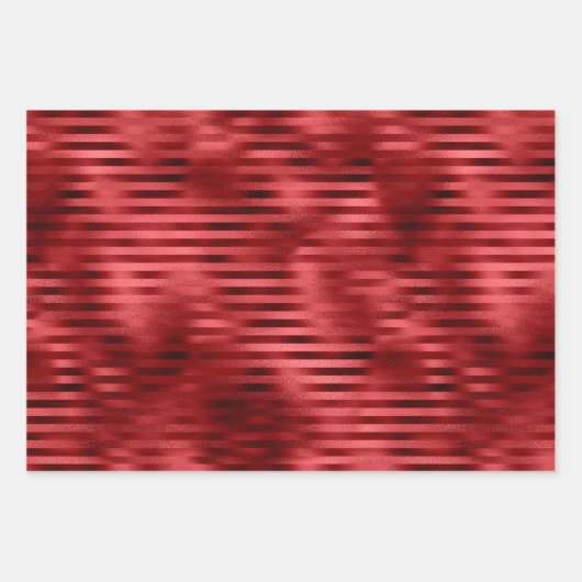 Feuille De Papier Cadeau Noël Parties scintillant rouge éclaboussures (Devant 3)