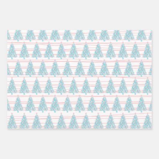 Feuille De Papier Cadeau Noël Pastel (Devant 3)