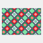 Feuille De Papier Cadeau Noël Pêche (Devant 2)