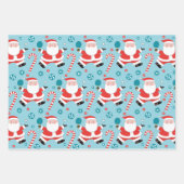 Feuille De Papier Cadeau Noël Ping Pong (Devant)