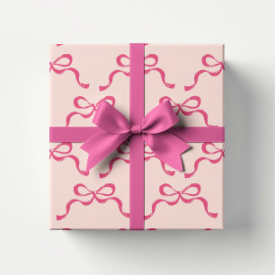 Feuille De Papier Cadeau Noël Pink Vacances modernes
