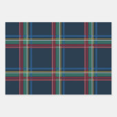 Feuille De Papier Cadeau Noël plaid classique audacieux vacances (Devant 2)