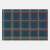 Feuille De Papier Cadeau Noël plaid classique audacieux vacances (Devant)