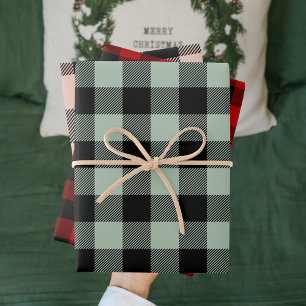 Feuille De Papier Cadeau Noël Plaid coloré