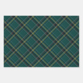 Feuille De Papier Cadeau Noël plaid coordination marine rouge vert wrappi (Devant 2)