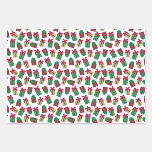 Feuille De Papier Cadeau Noël présent (Devant)