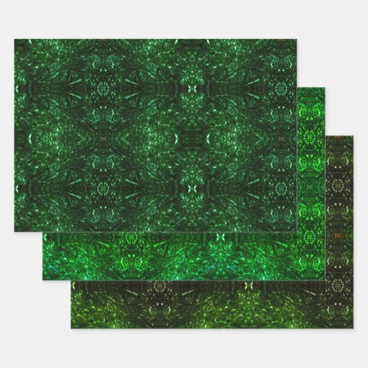 Feuille De Papier Cadeau noël psychédélique (Lot)