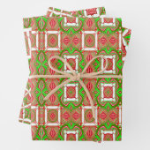 Feuille De Papier Cadeau Noël rétro (En situation)