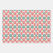 Feuille De Papier Cadeau Noël Retro Mid Century Moderne MOD (Devant 2)