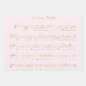 Feuille De Papier Cadeau Noël rose aquarelle (Devant 2)