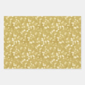 Feuille De Papier Cadeau Noël rose et or (Devant 2)