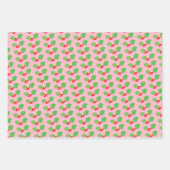Feuille De Papier Cadeau Noël rose Pastel moderne (Devant 3)