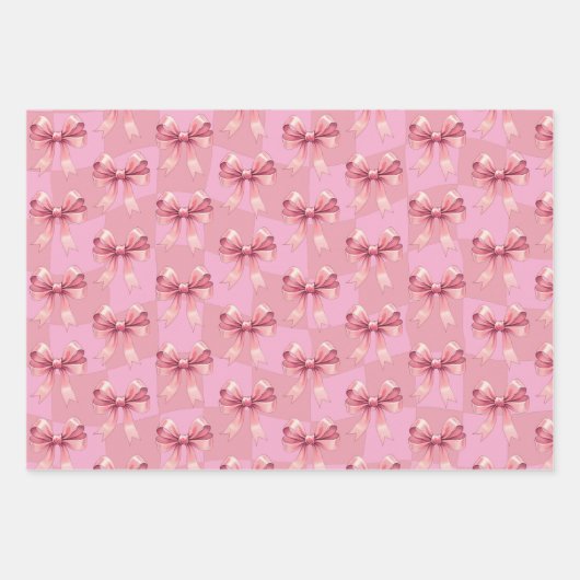 Feuille De Papier Cadeau Noël rose Vaches mures (Devant)