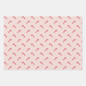 Feuille De Papier Cadeau Noël rose vif poupée poupée mignonne motif sucre d (Devant 2)