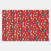 Feuille De Papier Cadeau Noël rouge (Devant 2)