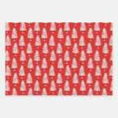 Feuille De Papier Cadeau Noël rouge (Devant)