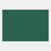 Feuille De Papier Cadeau Noël rouge bordeaux vert Ruban & Bows vacances (Devant 2)