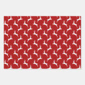 Feuille De Papier Cadeau Noël Rouge Et Vert (Devant 3)