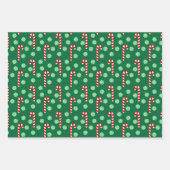 Feuille De Papier Cadeau Noël Rouge Et Vert (Devant)