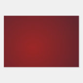 Feuille De Papier Cadeau Noël rouge profond (Devant)