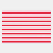 Feuille De Papier Cadeau Noël Rouge rose moderne (Devant)